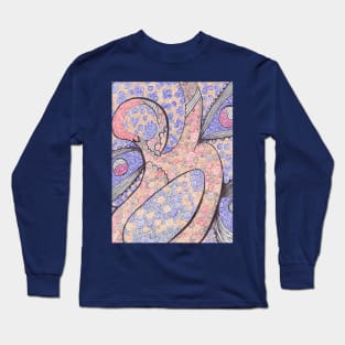 Abstract original spiral drawing Long Sleeve T-Shirt